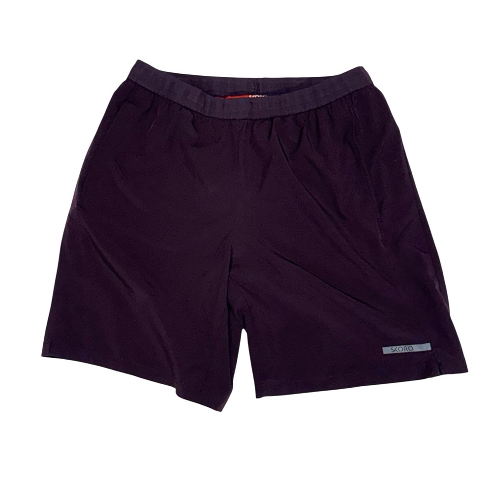 SKORA Qwick Dry Mens Shorts Sz Large Purple Pockets Running Workout Light Shorts